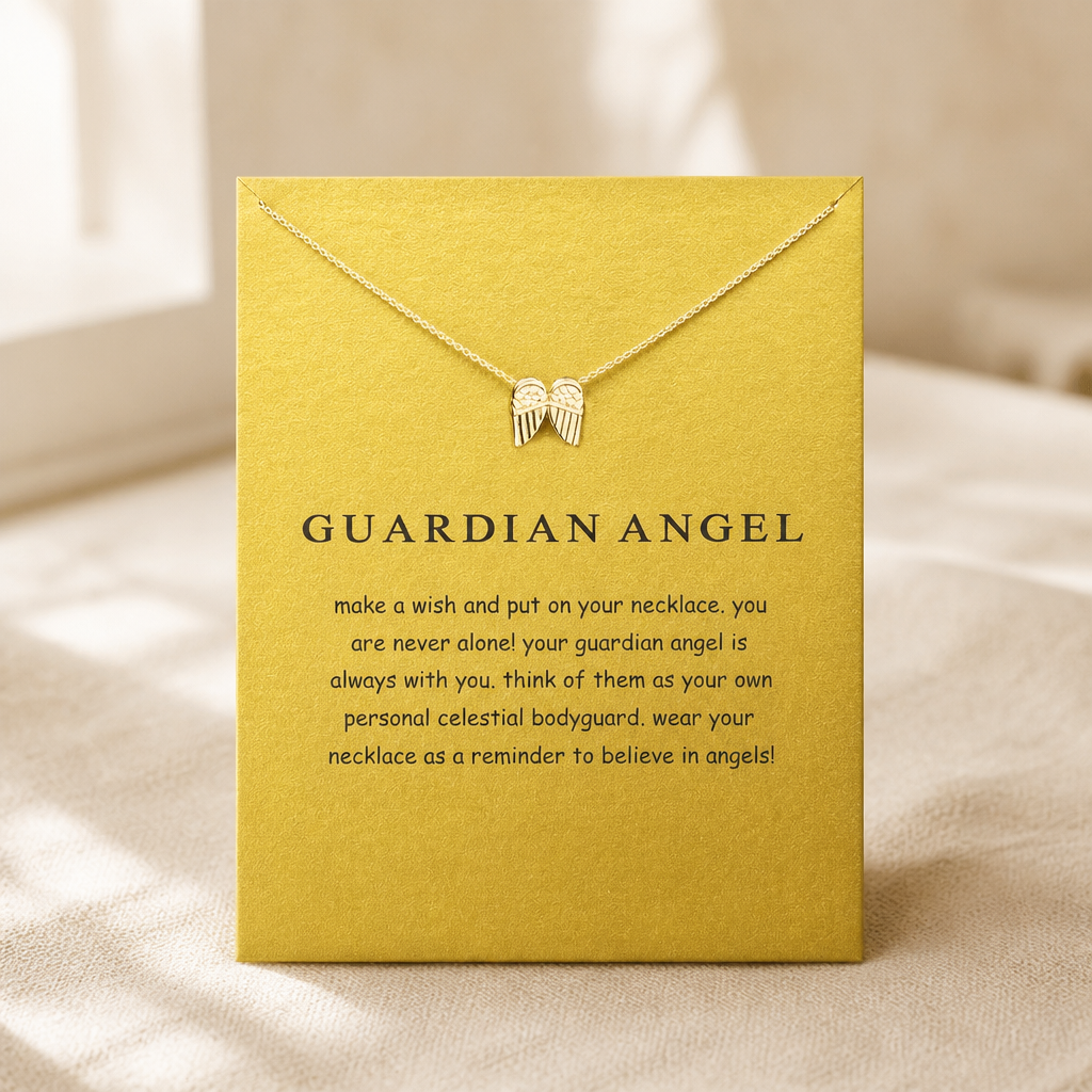 Guardian Angel Wings Necklace — Gold — Bronze [autogen]