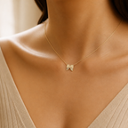 Guardian Angel Wings Necklace — on figure scale [autogen-pdp]