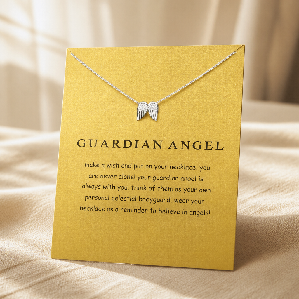 Guardian Angel Wings Necklace — Silver — Bronze [autogen]