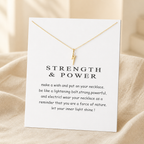 Bring the Thunder Lightning Bolt Necklace — Gold — White [autogen]