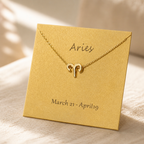 Aries Zodiac Necklace — Gold — Bronze [autogen]