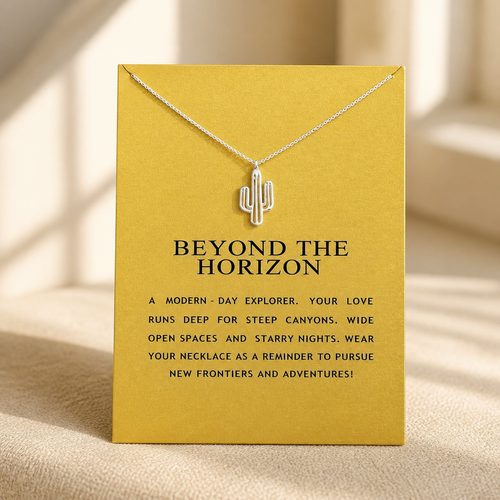 Beyond the Horizon Cactus Necklace — Gold — Bronze [autogen]