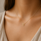 Taurus Zodiac Necklace — on figure scale [autogen-pdp]