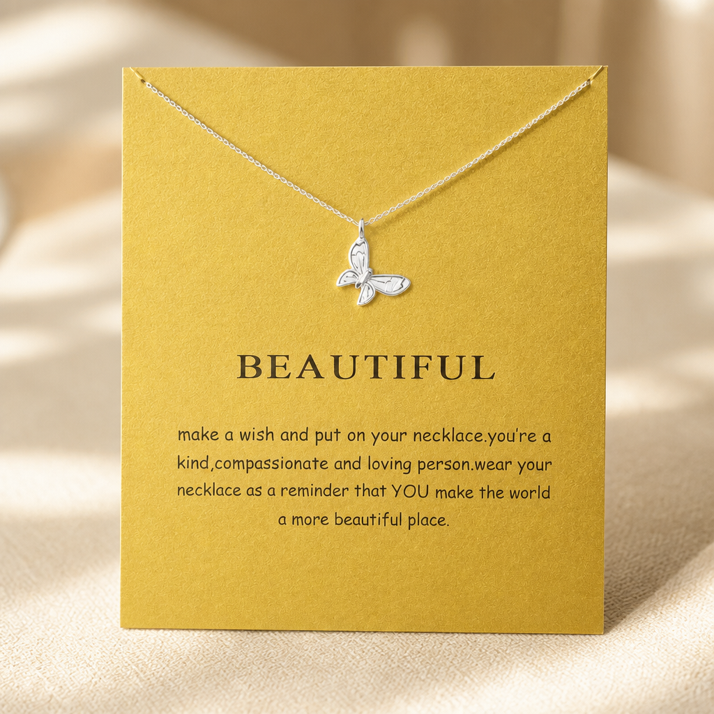 Transform Butterfly Necklace — Silver — Bronze [autogen]