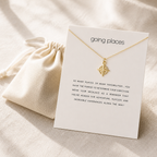 North Star Compass Necklace — editorial flatlay [autogen-pdp]