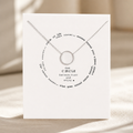 Full Circle Karma Necklace — Silver — White [autogen]
