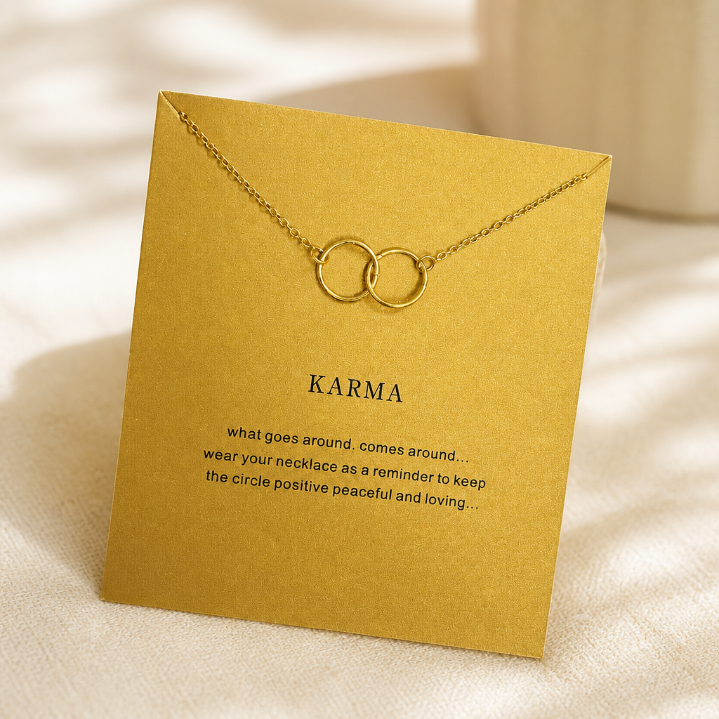 Karma Circles Necklace — Gold — Bronze [autogen]