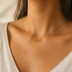 Karma Circles Necklace — on figure scale [autogen-pdp]