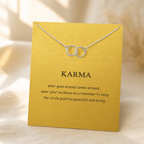 Karma Circles Necklace — Silver — Bronze [autogen]