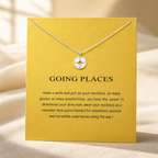 Going Places Compass Necklace — Silver — Bronze [autogen]