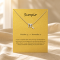 Scorpio Zodiac Necklace — Silver — Bronze [autogen]