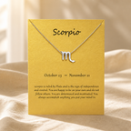 Scorpio Zodiac Necklace — Silver — Bronze [autogen]