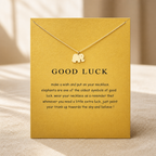 Good Luck Elephant Necklace — Gold — Bronze [autogen]