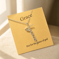Full of Grace Cross Necklace — Silver — Bronze [autogen]