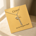 Full of Grace Cross Necklace — Silver — Bronze [autogen]