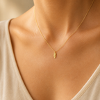 Light as a Feather Necklace — on figure scale [autogen-pdp]