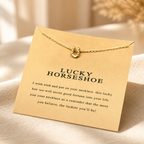 Lucky You Horseshoe Necklace — Gold — Bronze [autogen]