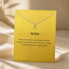 Make a Wish Wishbone Necklace — Gold — Bronze [autogen]
