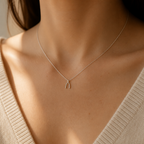 Make a Wish Wishbone Necklace — on figure scale [autogen-pdp]