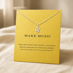 Make Music Note Necklace — Silver — Bronze [autogen]