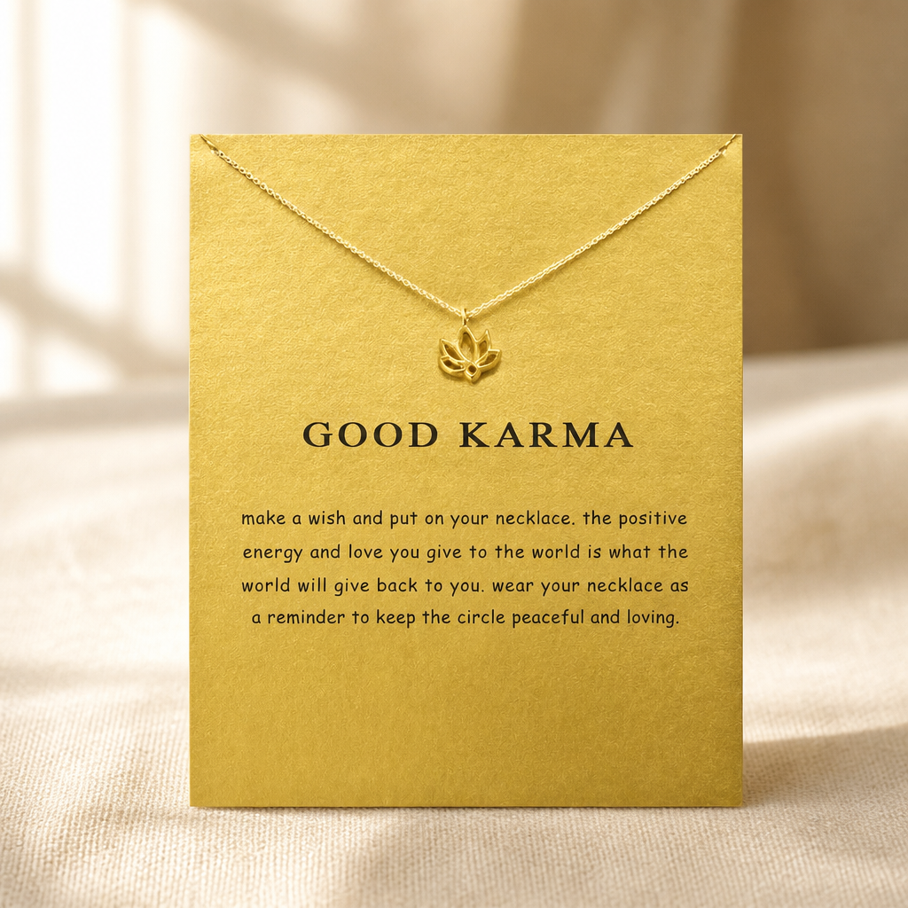 Quiet Bloom Lotus Necklace — Gold — Bronze [autogen]