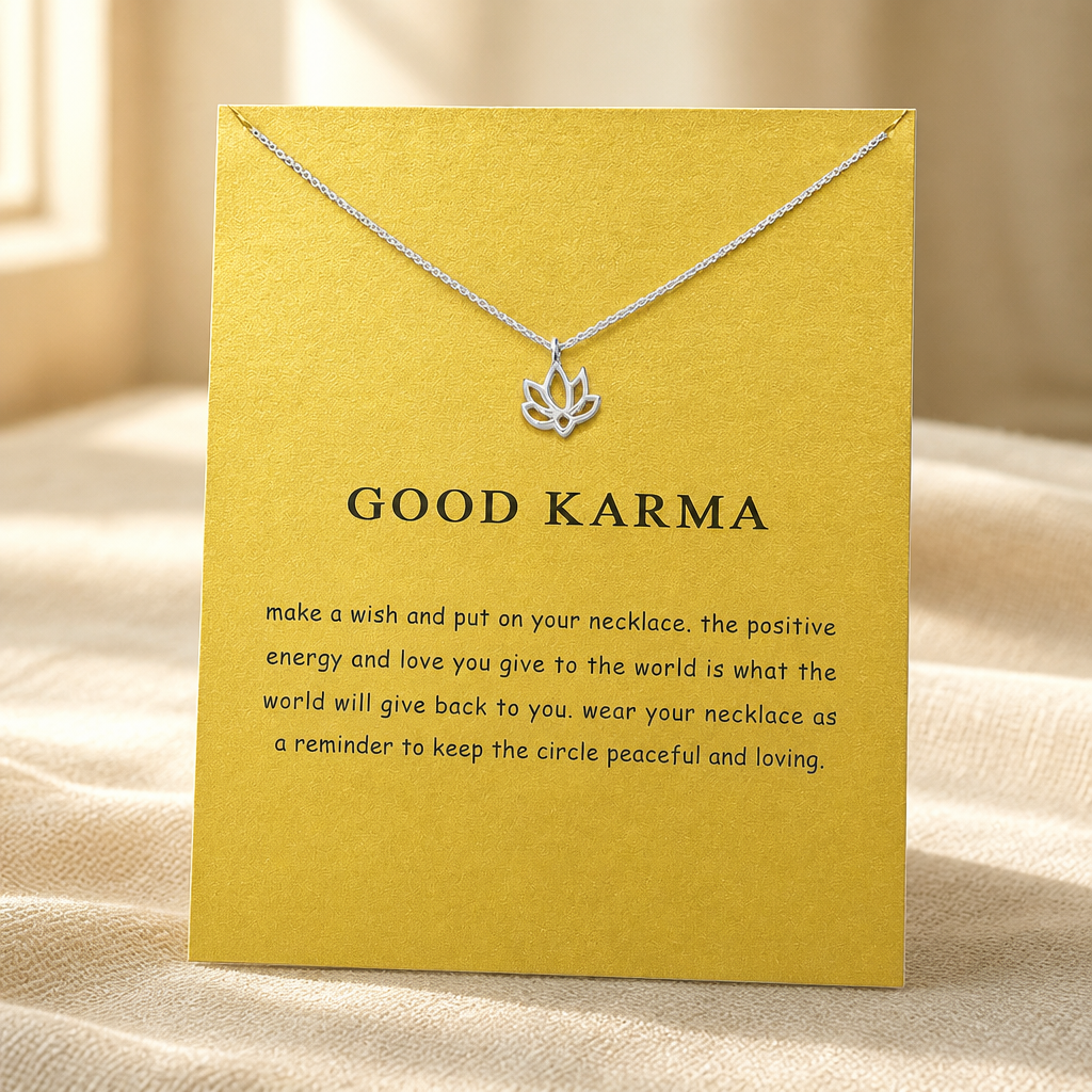 Quiet Bloom Lotus Necklace — Silver — Bronze [autogen]