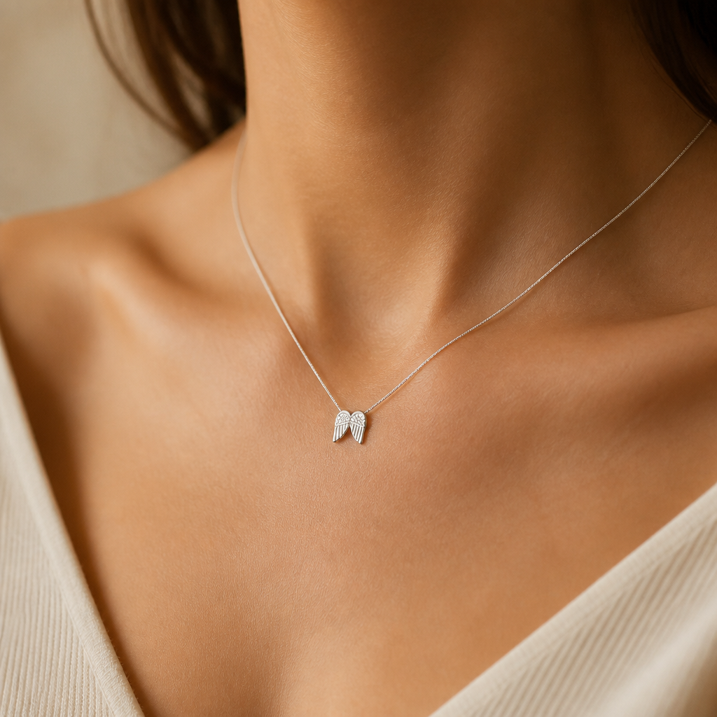 Watch Over Me Wings Necklace — on figure scale [autogen-pdp]