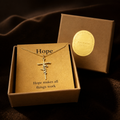 Hold Onto Hope Cross Necklace — Gold Bronze [autogen]