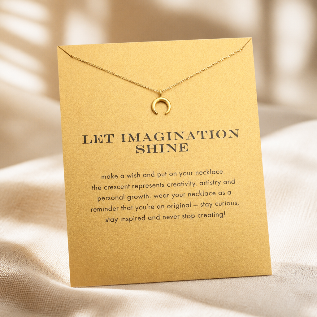 Moonlit Wonder Moon Necklace — Gold — Bronze [autogen]