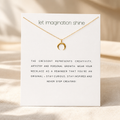 Moonlit Wonder Moon Necklace — Gold — White [autogen]