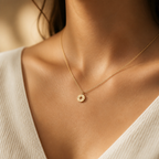 True North Compass Necklace — on figure scale [autogen-pdp]