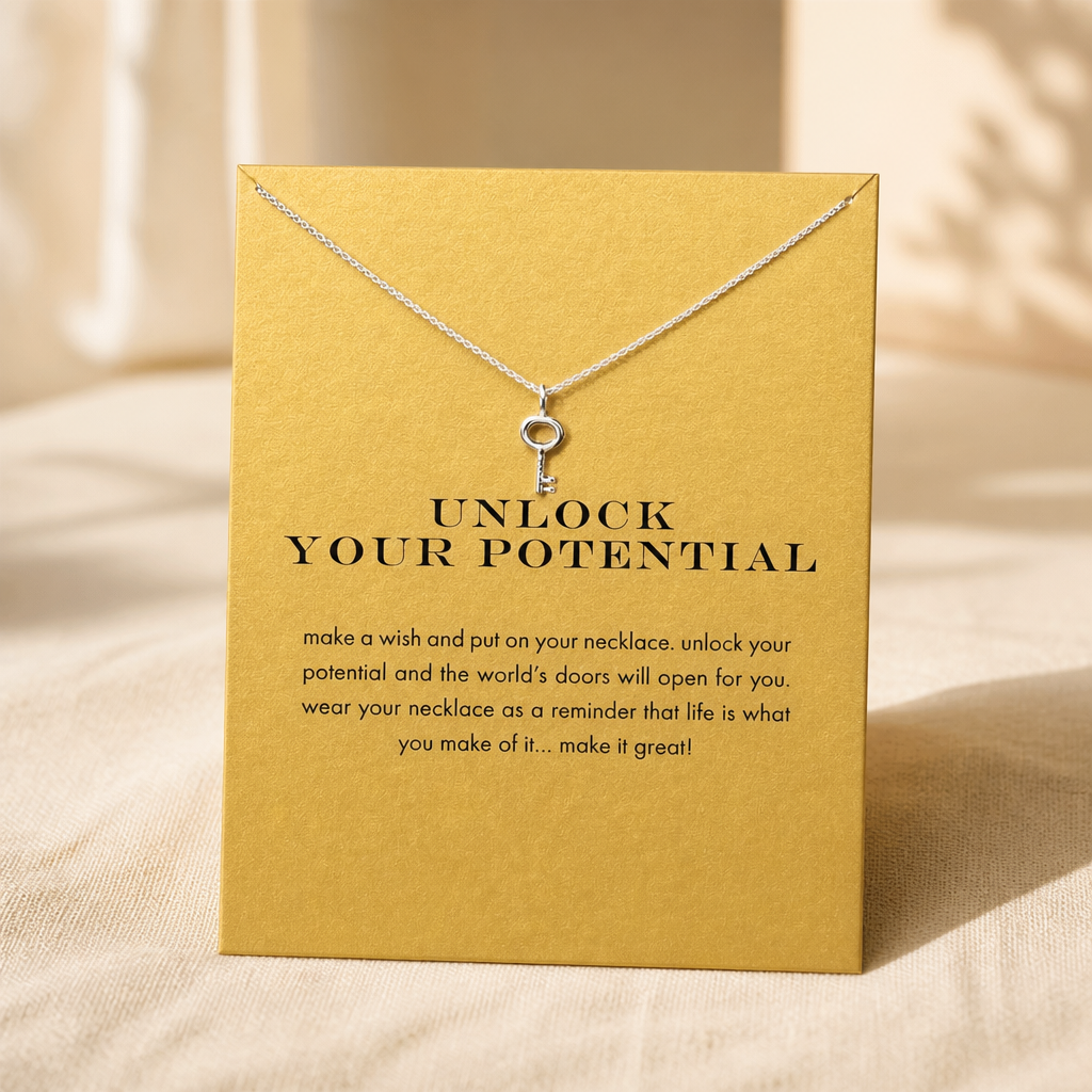 Open Doors Key Necklace — Silver — Bronze [autogen]