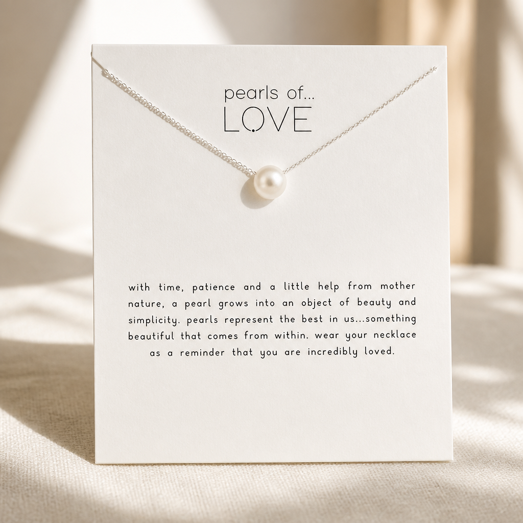 Pearls of Love Necklace — Silver White [autogen]