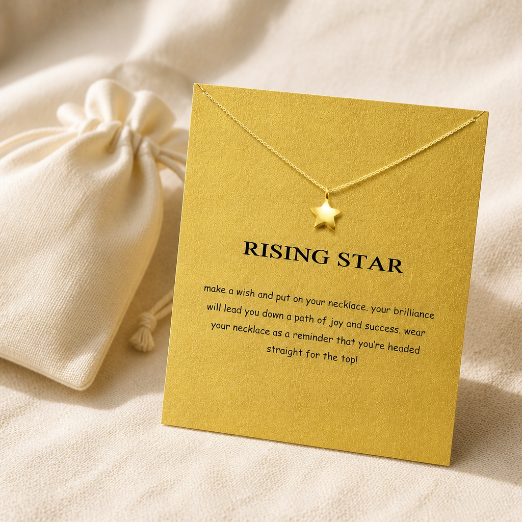 Rising Star Pentagram Necklace — editorial flatlay [autogen-pdp]