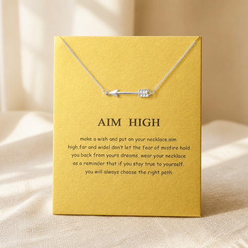 Aim High Arrow Necklace — Gold — Bronze [autogen]