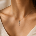 Blessed Cross Necklace — on figure scale [autogen-pdp]