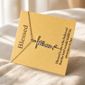 Blessed Cross Necklace — Silver — Bronze [autogen]