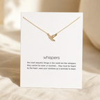 Whispers Flight Necklace — Gold — White [autogen]