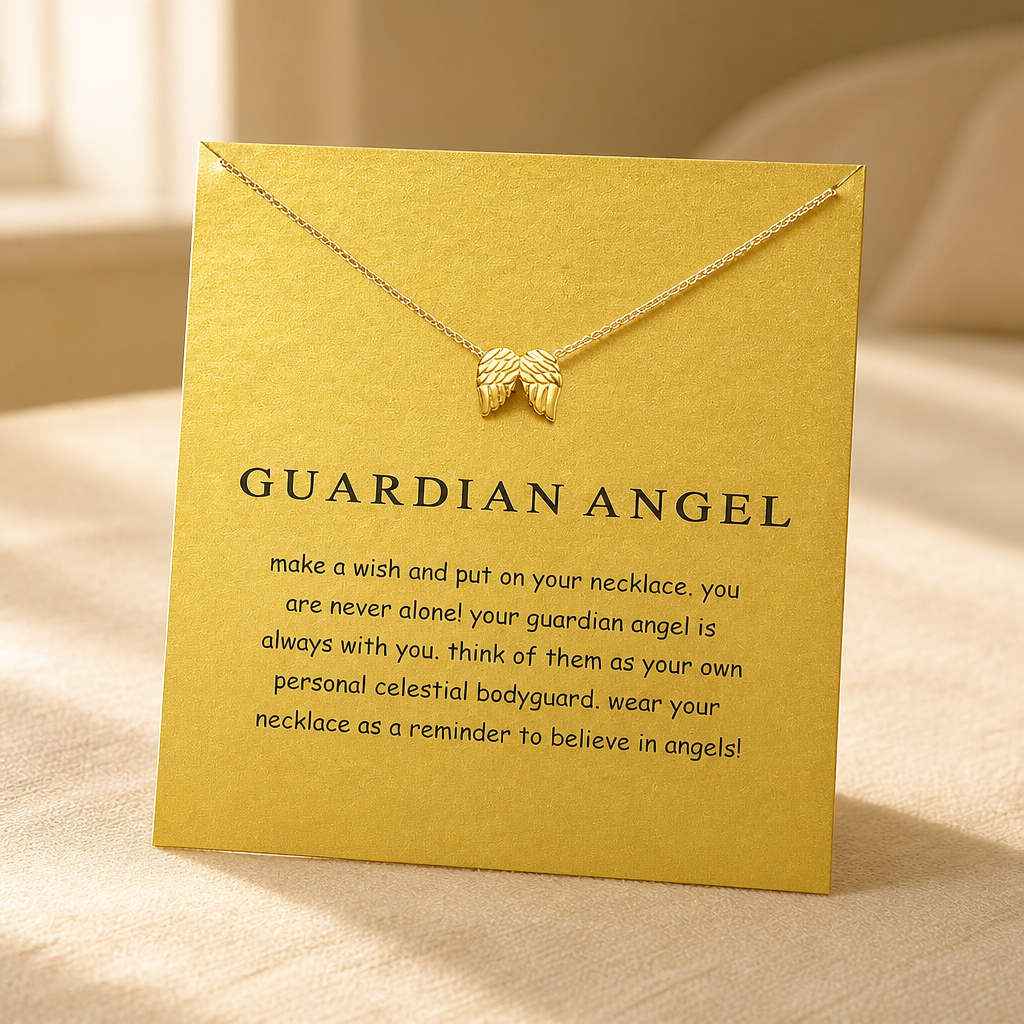 Never Alone Wings Necklace — Gold — Bronze [autogen]