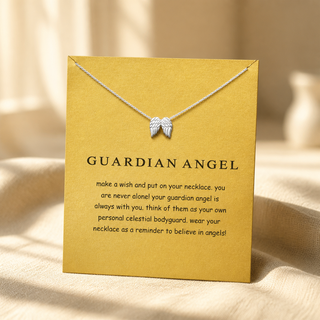 Never Alone Wings Necklace — Silver — Bronze [autogen]