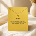 Wish Big Wishbone Necklace — Gold — Bronze [autogen]
