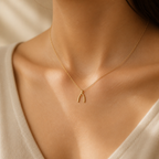 Wish Big Wishbone Necklace — on figure scale [autogen-pdp]