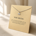 You Rule Crown Necklace — Silver — Bronze [autogen]